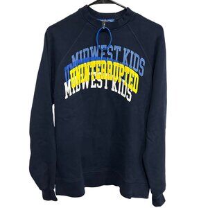 Midwest Kids Uninterrupted NWT Navy Crew Neck Long Sleeve Sweatshirt S